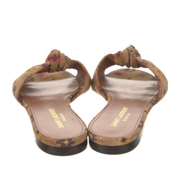 Saint Laurent suede printed sandals - Picture 2 of 5